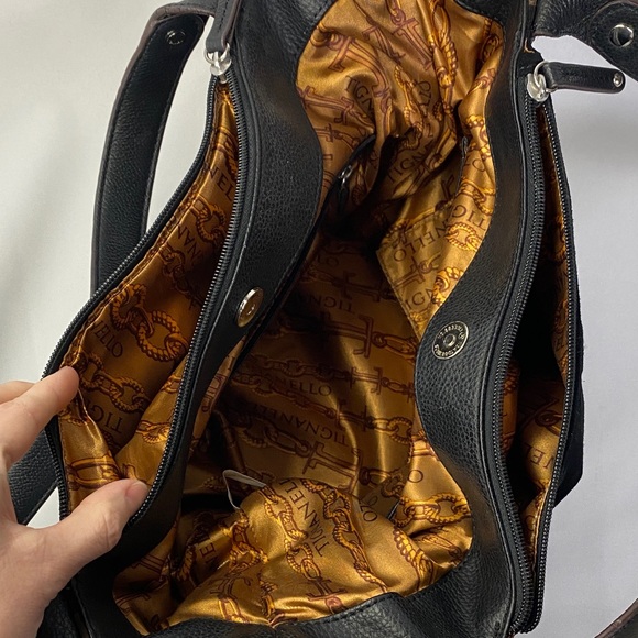 Tignanello Women's Black Suede Shoulder Bag - Picture 8 of 16